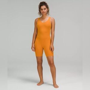 lululemon Align Bodysuit Autumn Orange romper